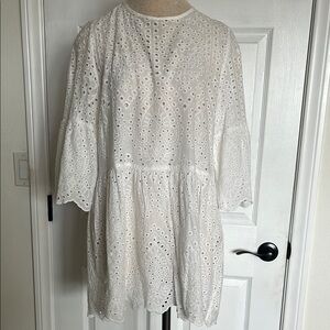 White Eyelet Dress